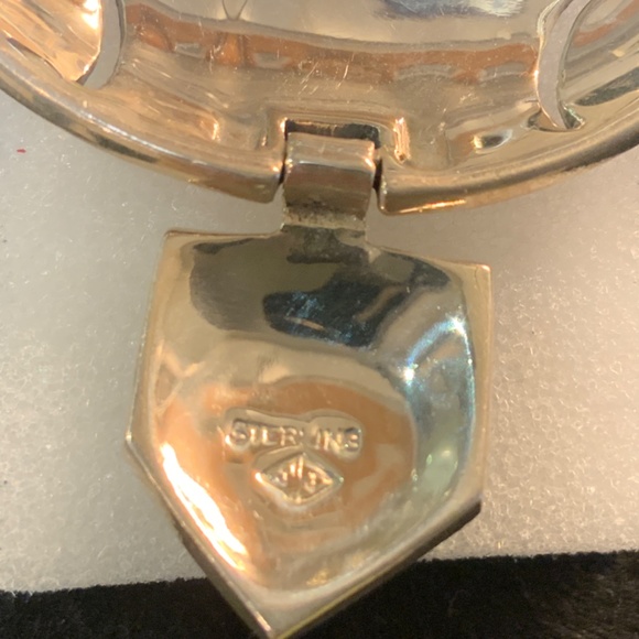 Vintage Judith Jack Sterling Silver Marcasite Art Deco Brooch 18GM - Picture 7 of 7